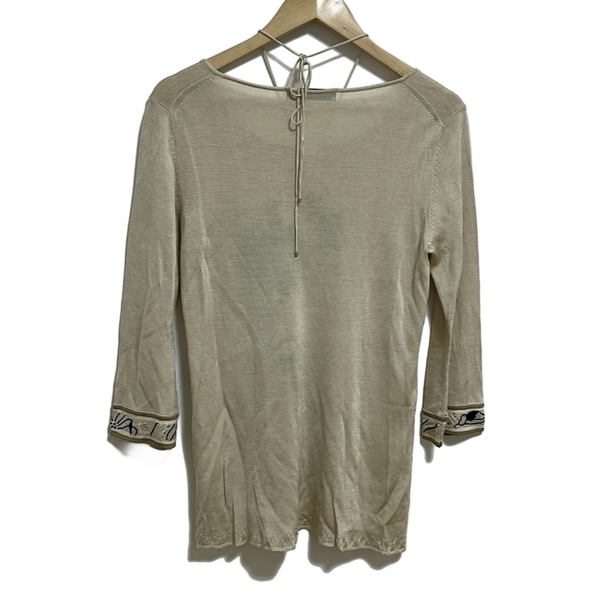 LEONARD(レオナール) 長袖カットソー サイズL レディース - ベージュ