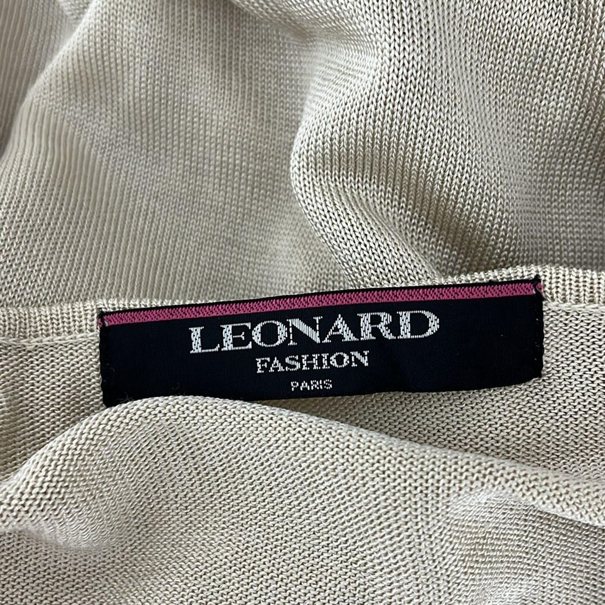 LEONARD(レオナール) 長袖カットソー サイズL レディース - ベージュ