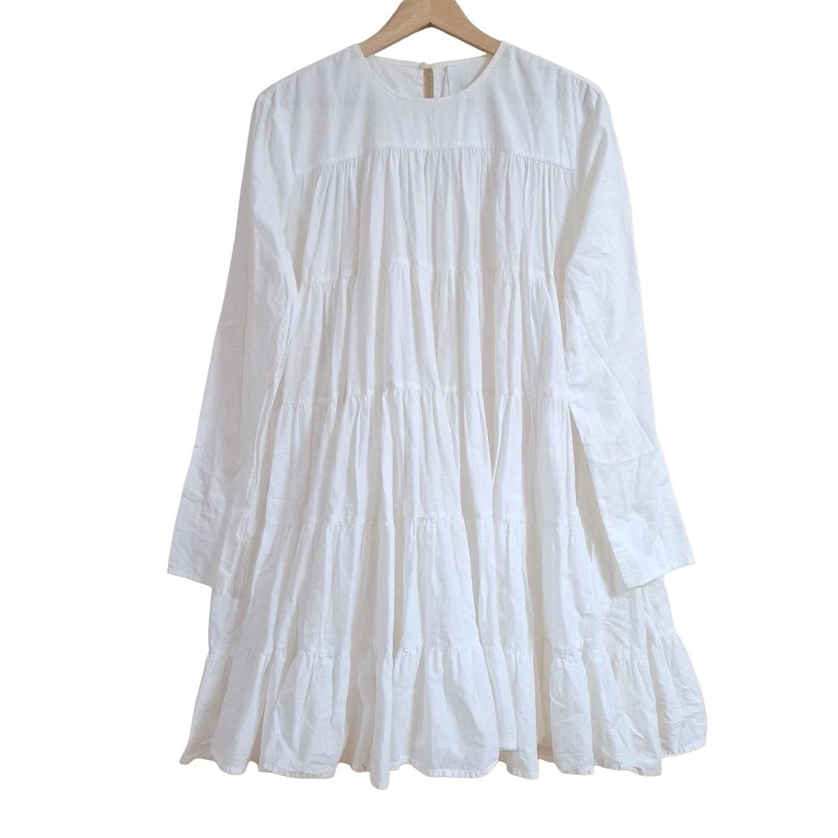Merlette(マーレット) ワンピース レディース - 白 クルーネック/長袖