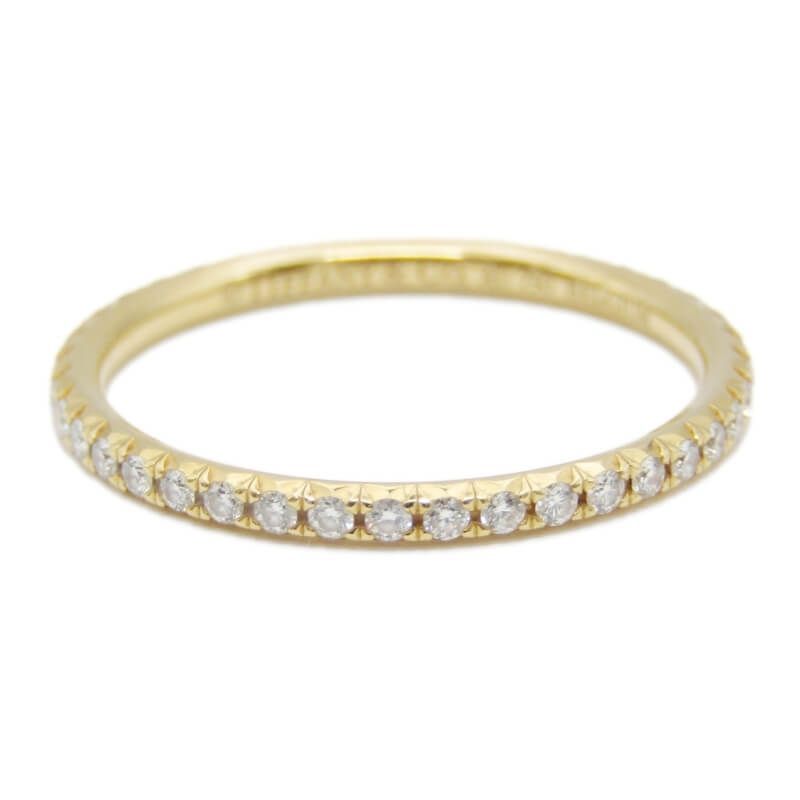 美品 Tiffany&Co. ティファニー フルエタニティ リング K18YG イエロー