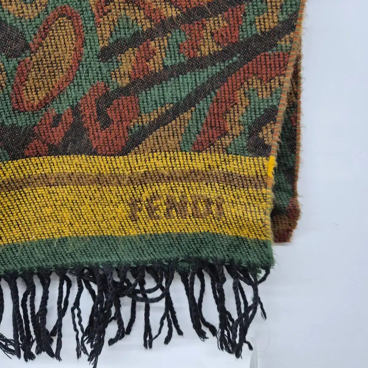 FENDI フェンディ ズッカ パータン ウール マフラー - メルカリ