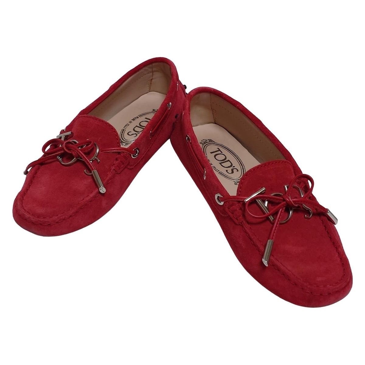 TOD'S(トッズ) ドライビングシューズ 35 レディース - レッド - メルカリ