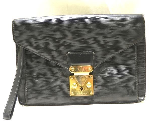 LOUIS VUITTON ヴィトン セリエ ドラゴンヌ セカンドバッグ M 52612 エピ ノワール リスト付 MI 0920 メンズ クラッチバッグ 7 K