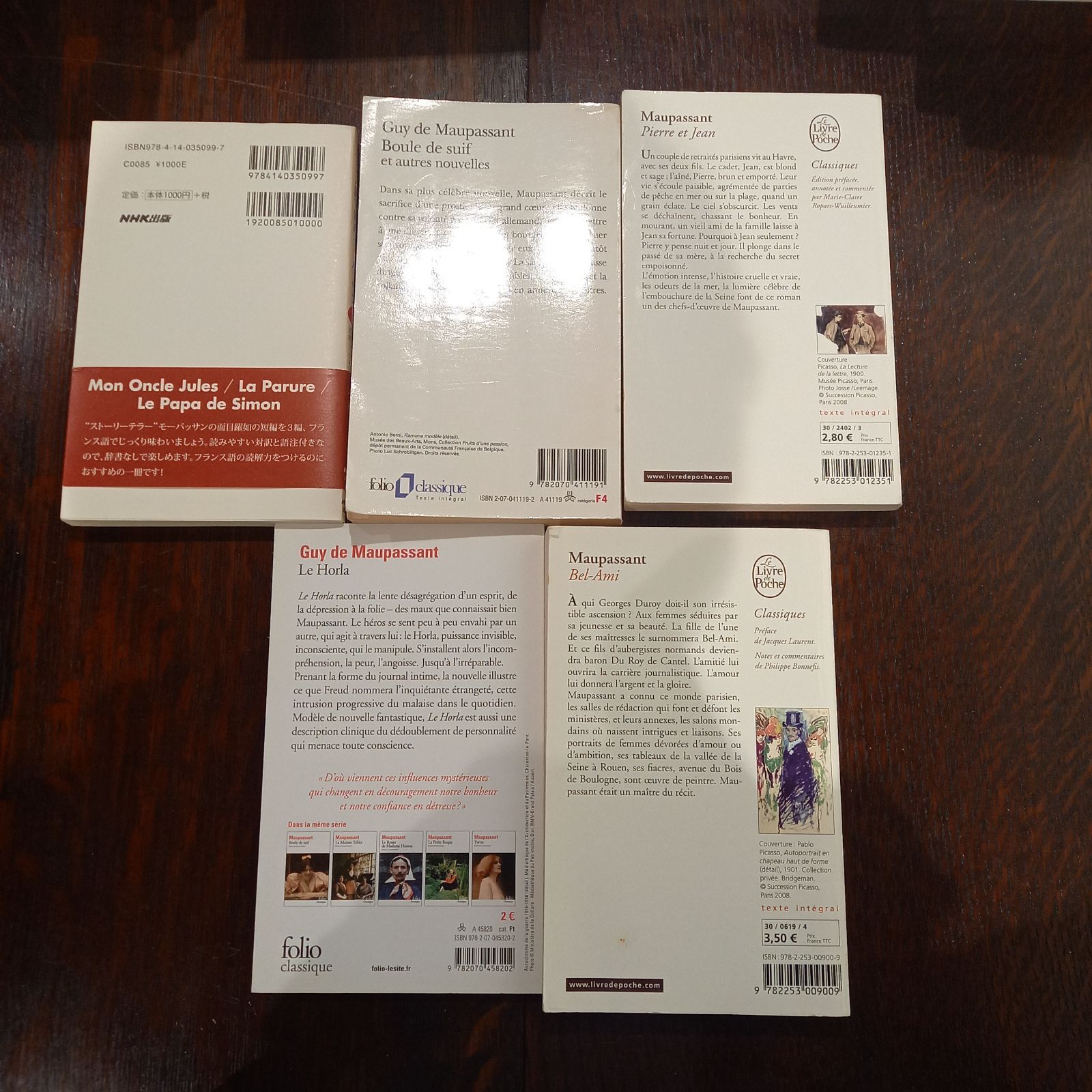 フランス語 洋書 モーパッサン ５冊セット