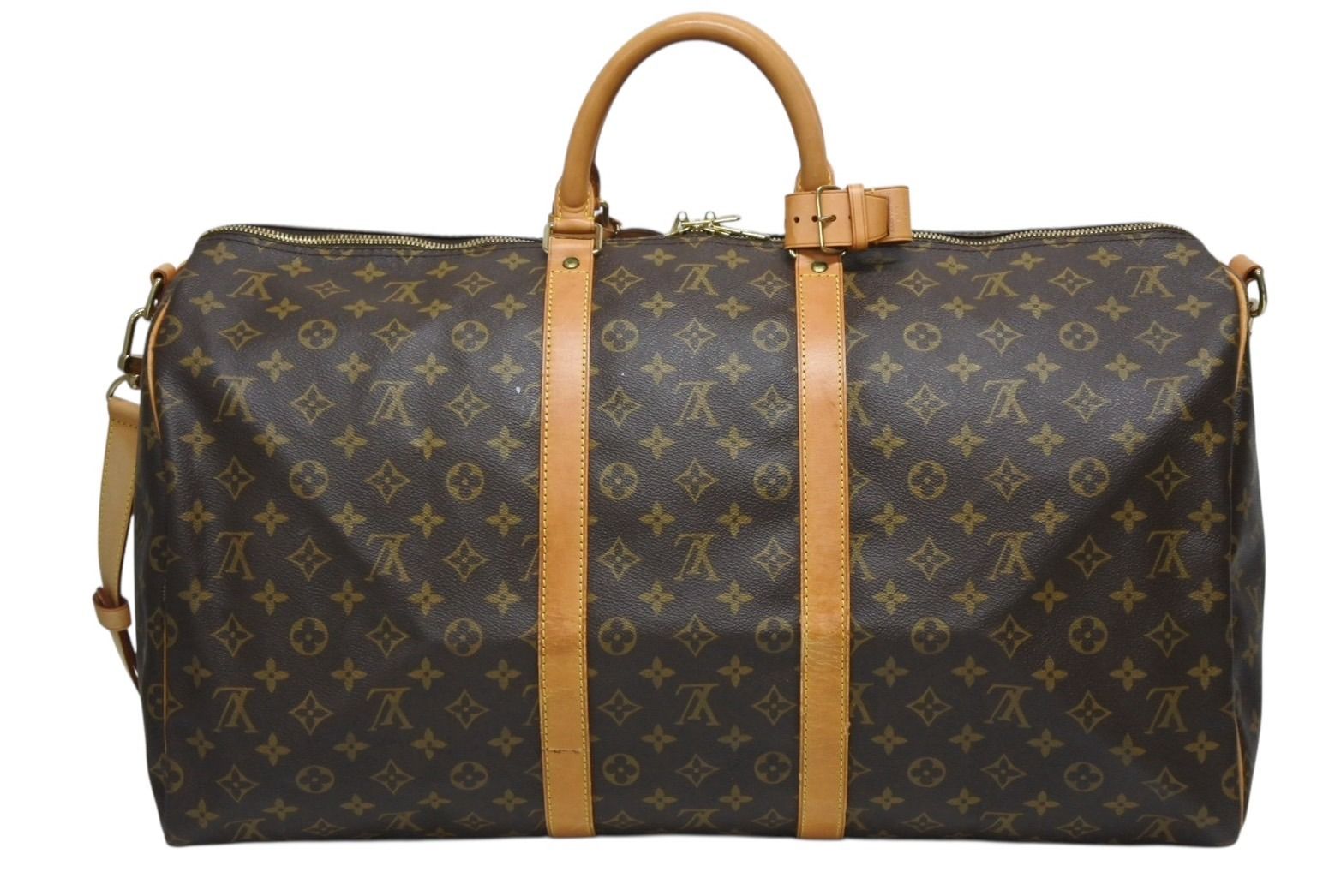 LOUIS VUITTON ルイヴィトン キーポル バンドリエール55 ボストンバッグ M 41414 モノグラム ブラウン 4 b 009653