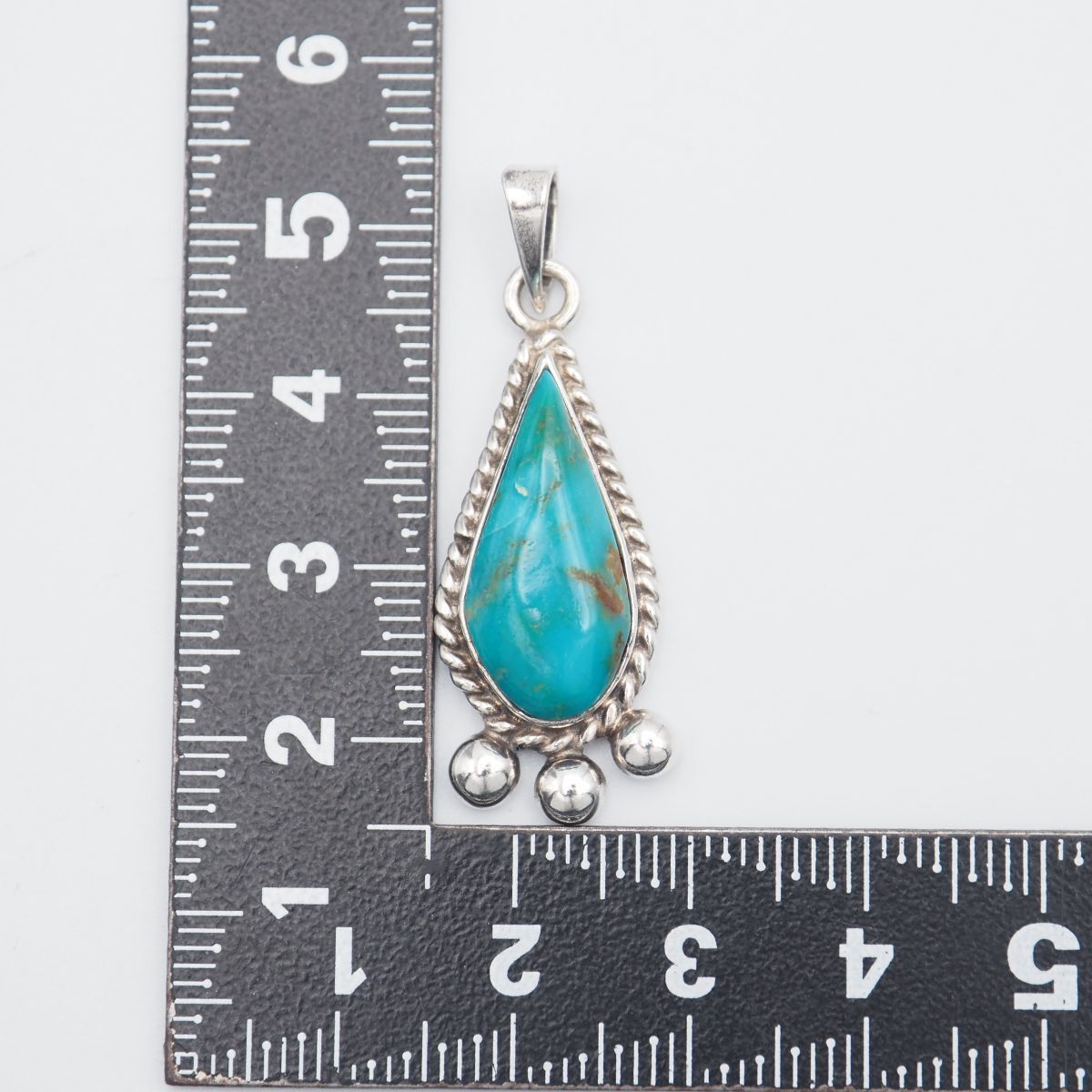 J650 ターコイズ トルコ石 MEXICO SILVER925刻印 ペンダント トップ