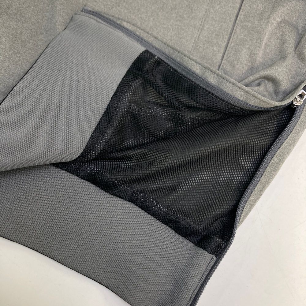 サイズ M 23区GOLF ニジュウサンクゴルフ Vネック長袖ブルゾン グレー系 ゴルフウェア メンズ ストスト ジュニア用クラブ リストバンド