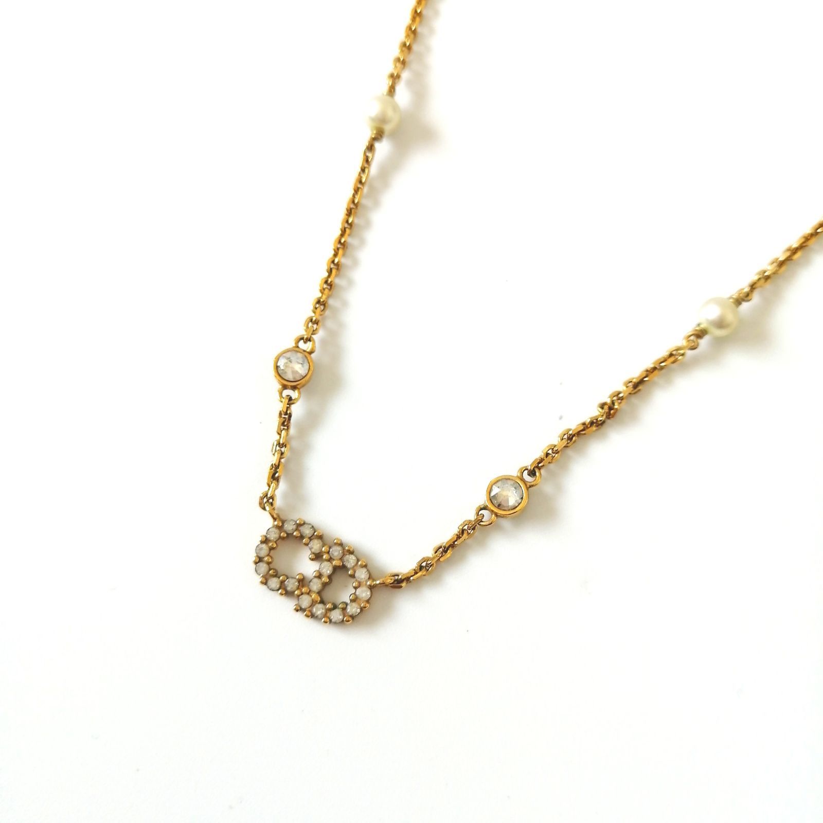 美品 クリスチャン・ディオール Christian Dior ネックレス クレール