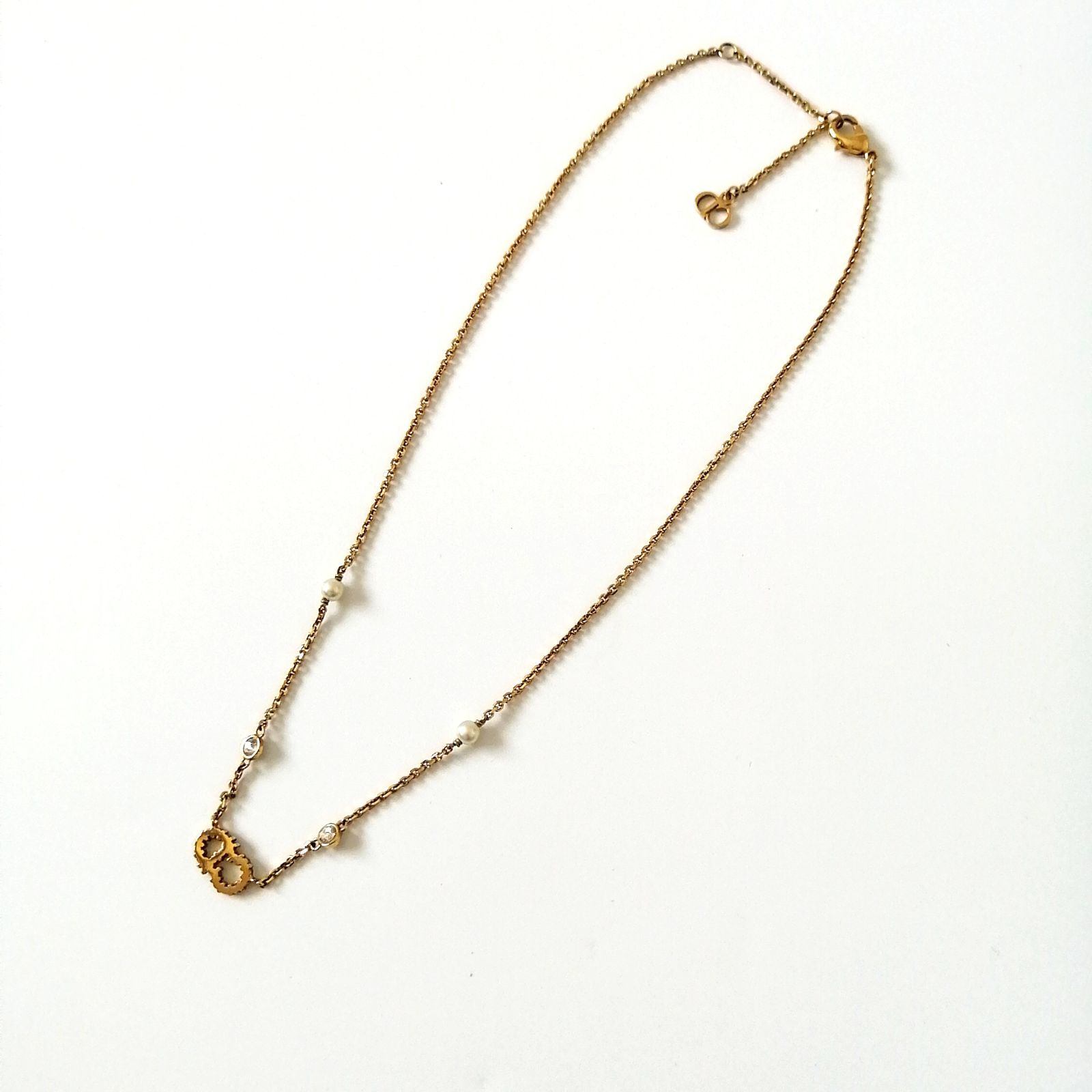 美品 クリスチャン・ディオール Christian Dior ネックレス クレール