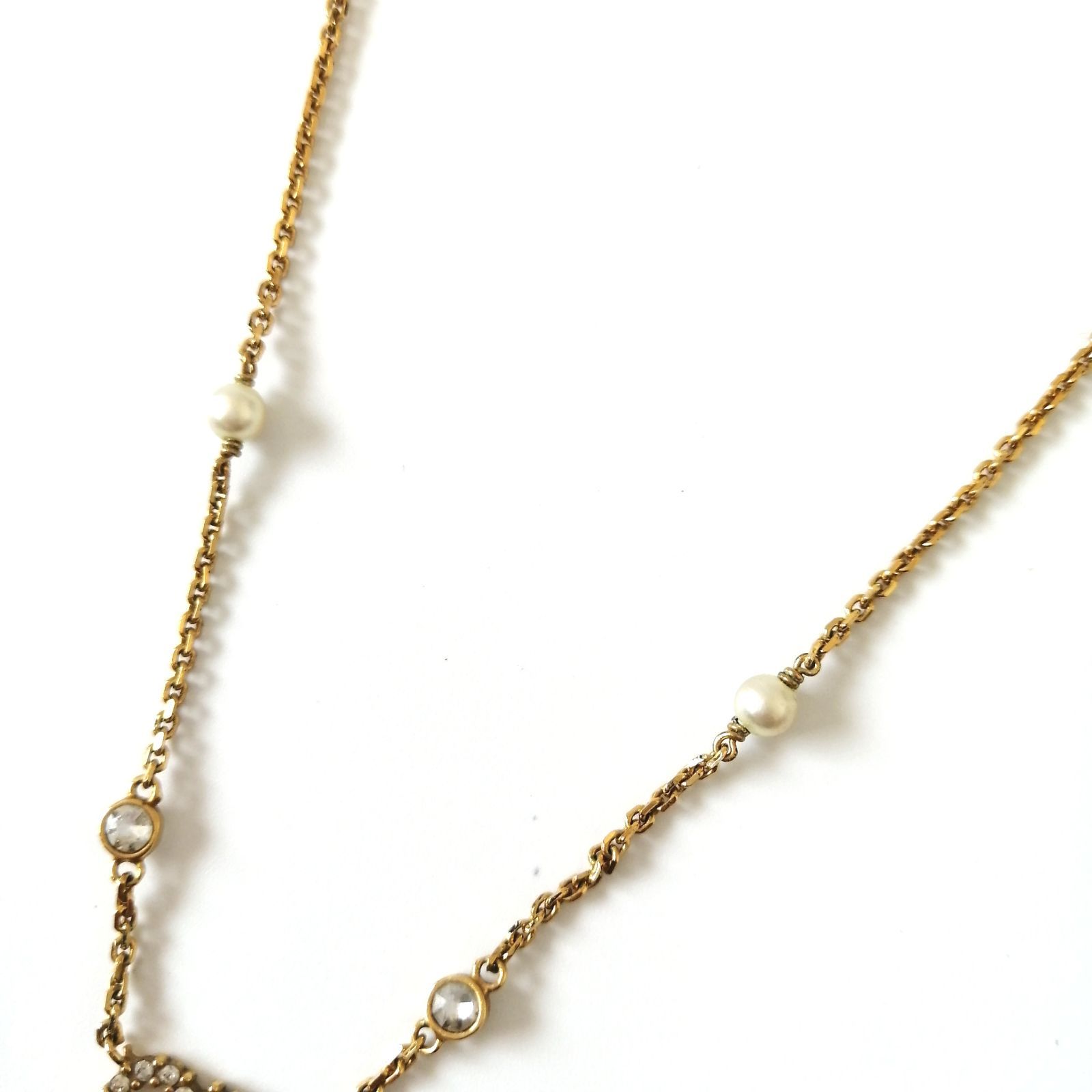 美品 クリスチャン・ディオール Christian Dior ネックレス クレール