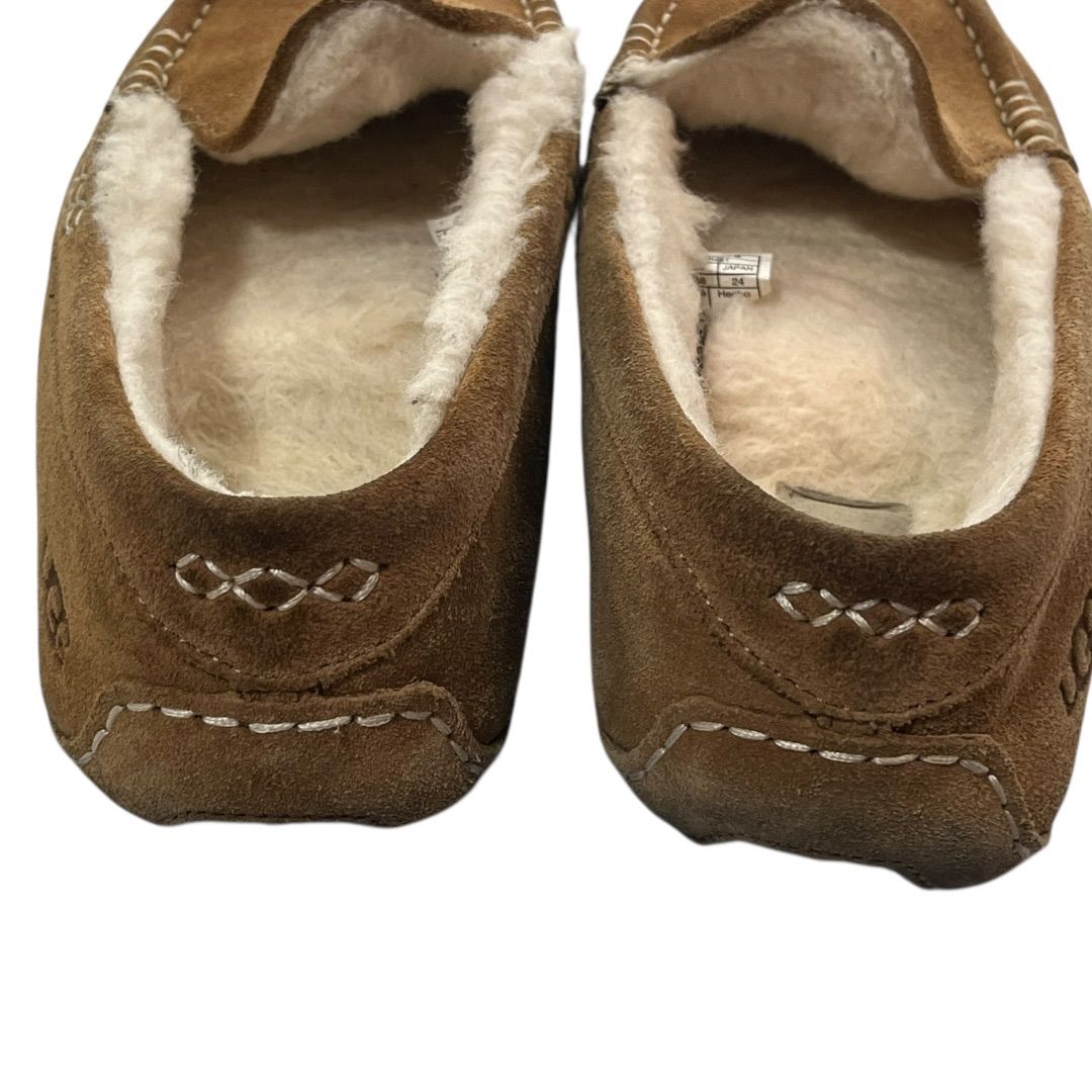 アグ UGG モカシン ムートン ブラウン レディース 24cm - メルカリ