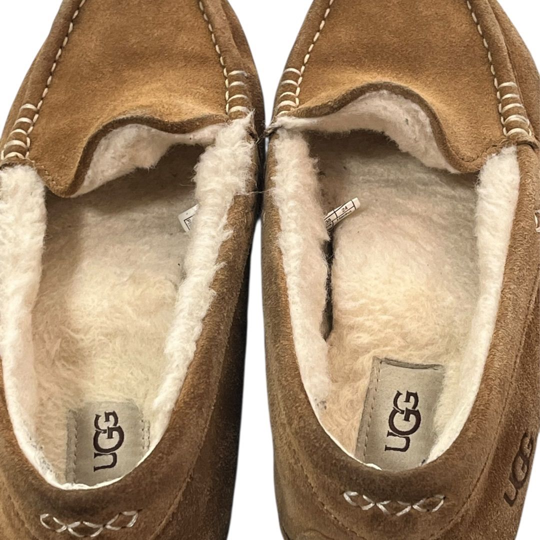 アグ UGG モカシン ムートン ブラウン レディース 24cm - メルカリ