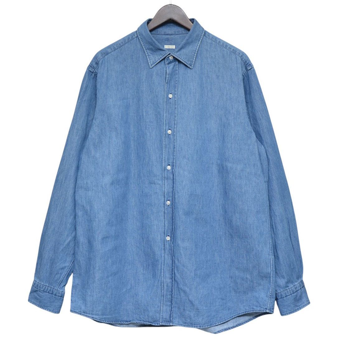 A.PRESSE Washed Denim Shirt 希少品 美品 A.PRESSE アプレッセ 2023AW Washed Denim Shirt ウォッシュドデニム