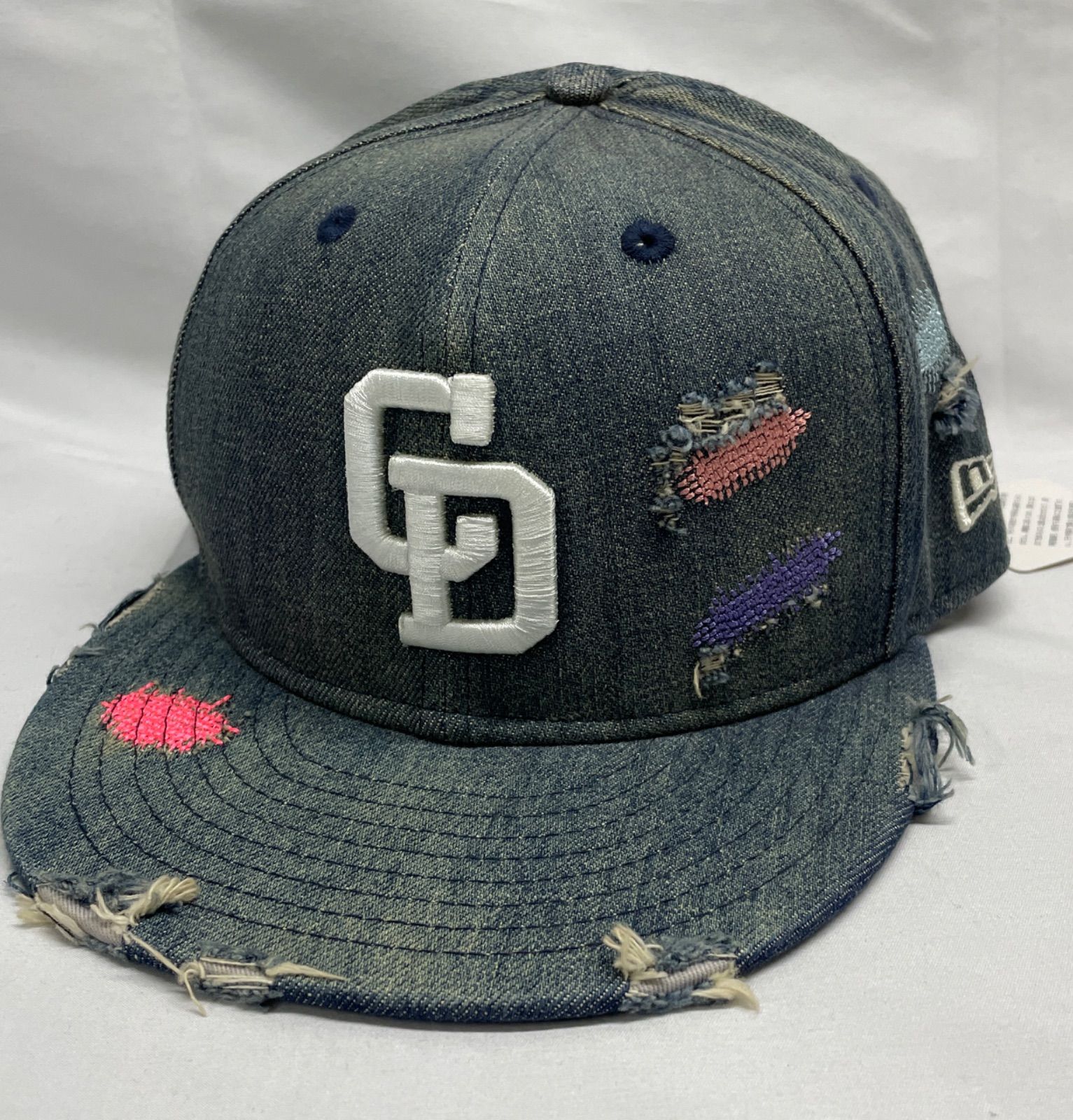 スナップ ニューエラ デニム キャップ ダメージ NEW ERA ニューエラ の