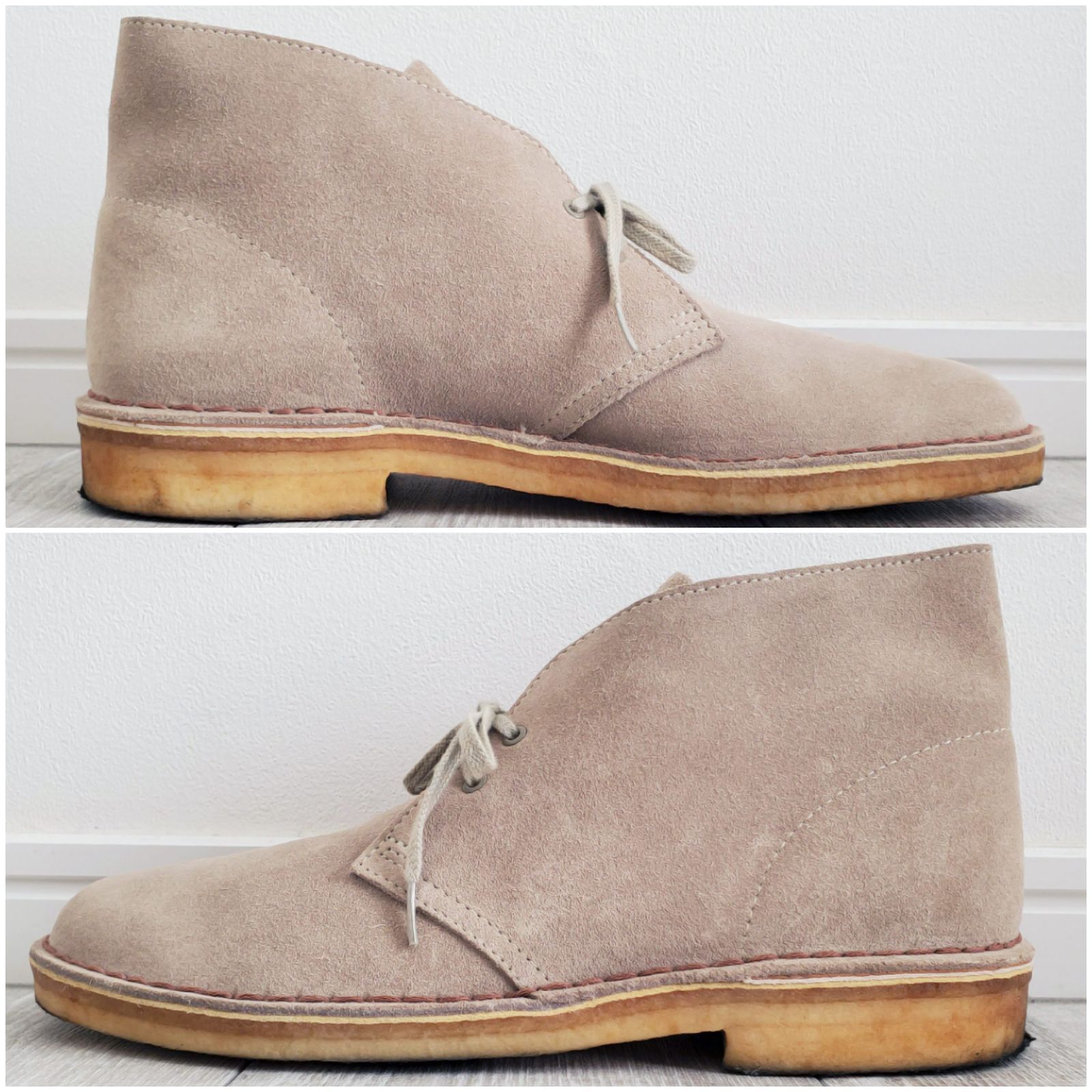  CLARKS クラークス 2016年 ベトナム製 31695 DESERT BOOT デザートブーツ 27 5 cm US 9 サンド 本革 スエード ワラビー ハイカット チャッカブーツ チャッカブーツ ブーツ 革靴