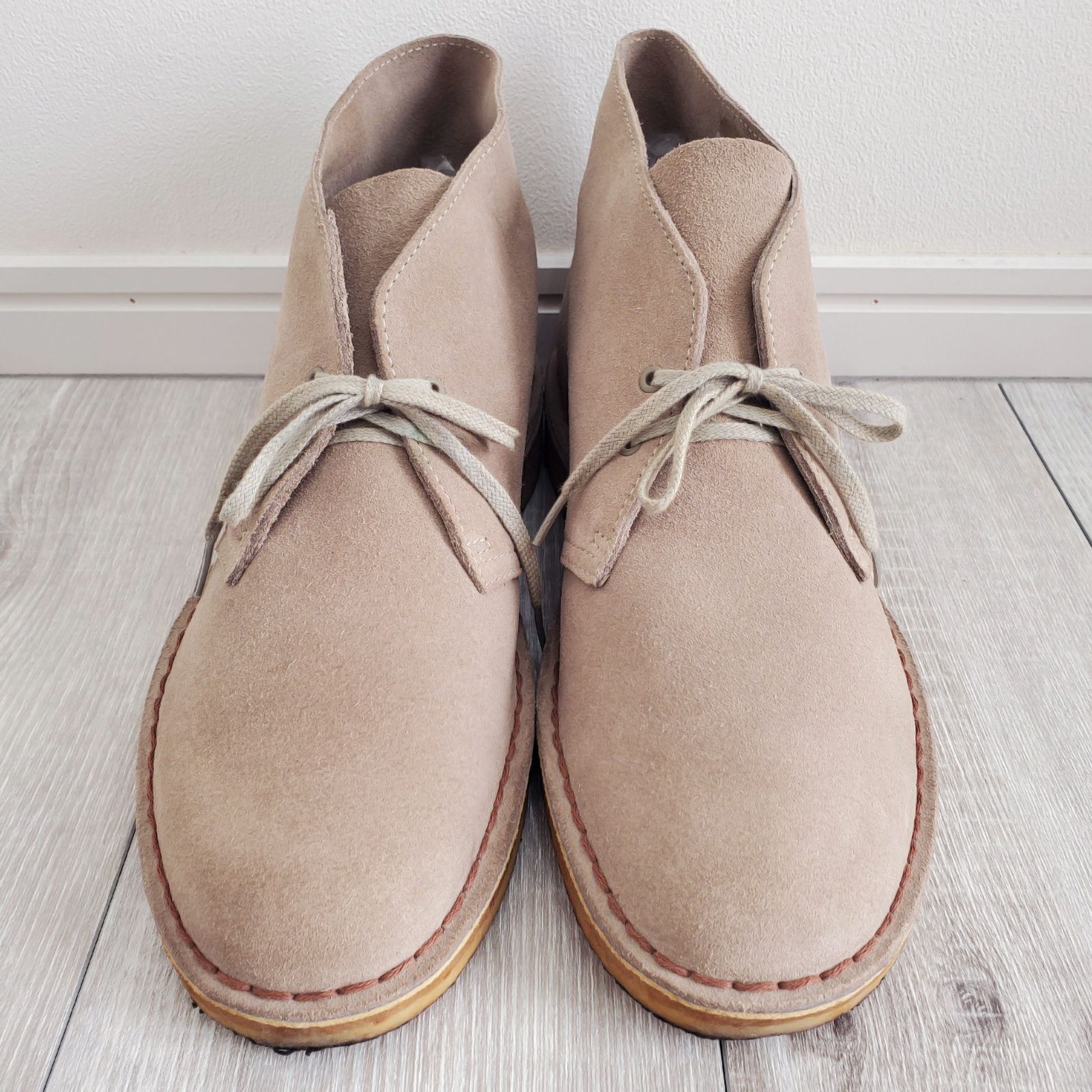 CLARKS クラークス 2016年 ベトナム製 31695 DESERT BOOT デザートブーツ 27 5 cm US 9 サンド 本革 スエード ワラビー ハイカット チャッカブーツ