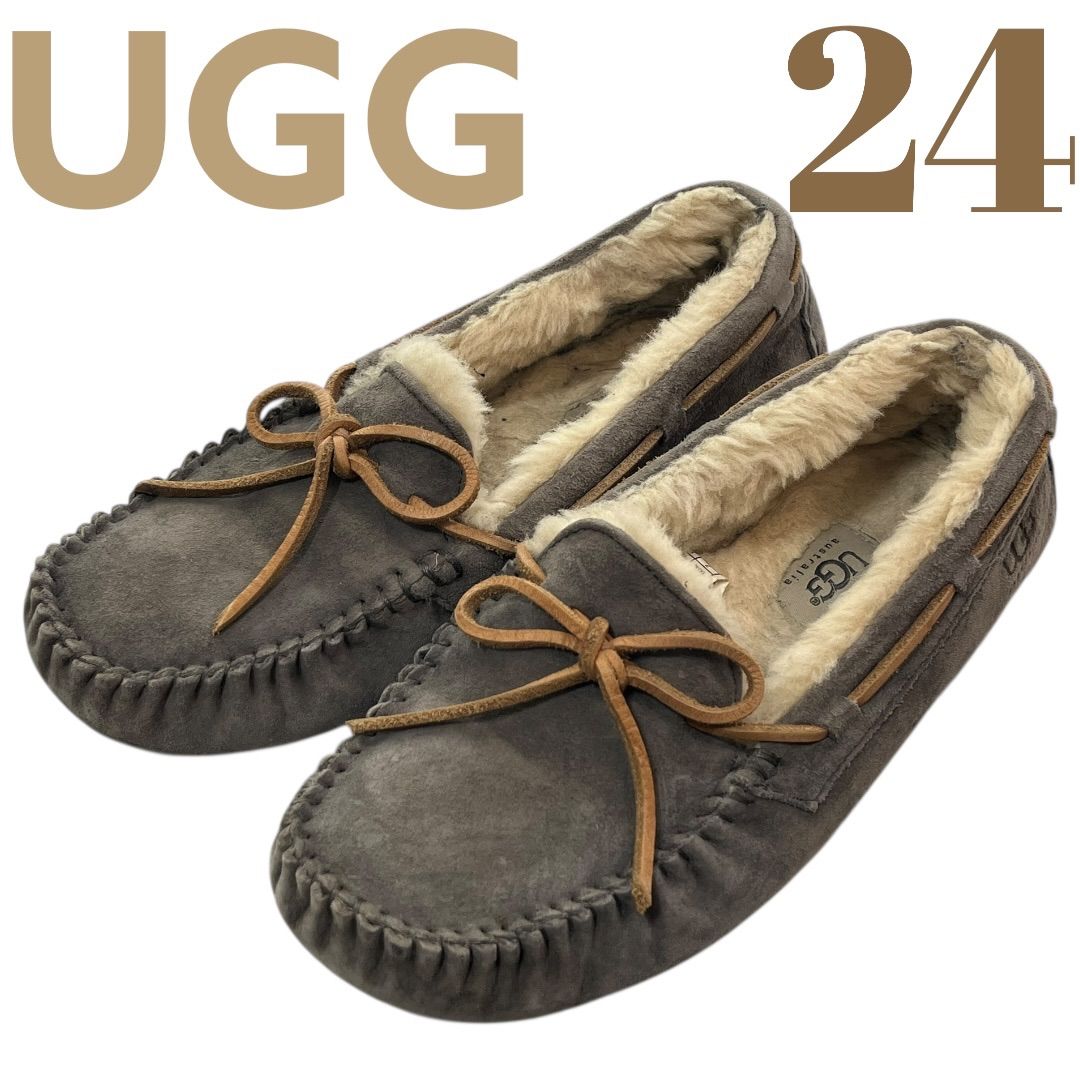 UGG グレー モカシン 24cm UGG グレーモカシン