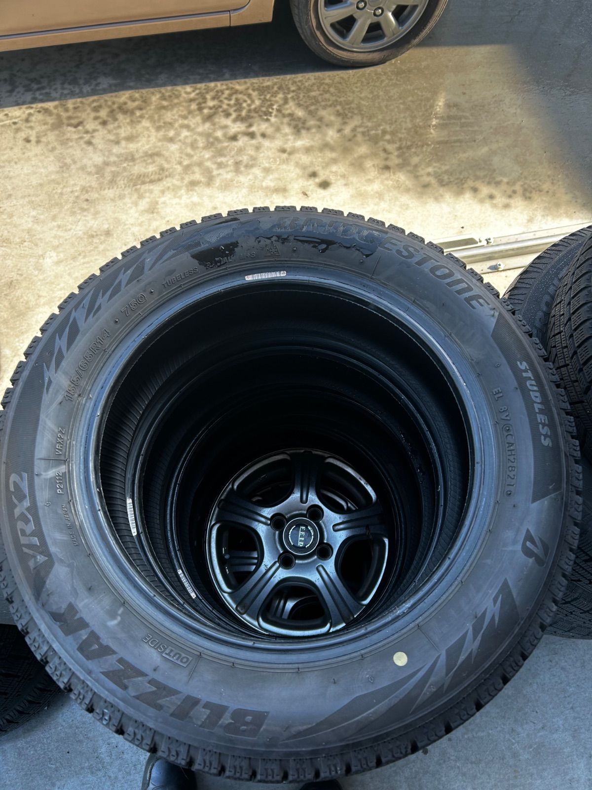 ４本セット スタッドレス 冬 タイヤ 155 65 R 14 ブリヂストン