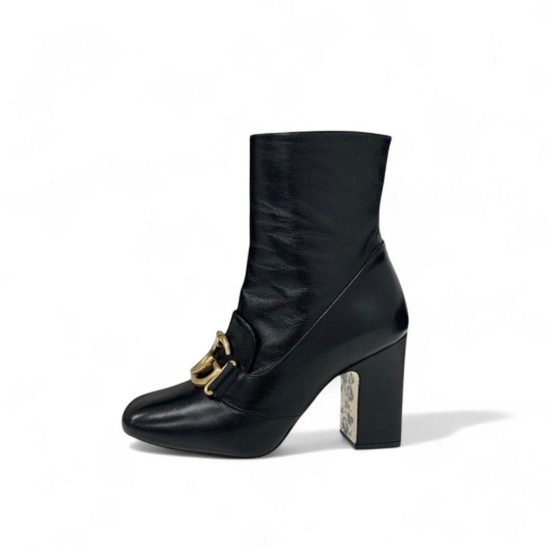 グッチ GUCCI ブーツ ショートブーツ 靴 シューズ レザー ブラック