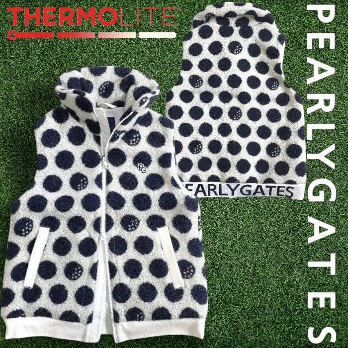 パーリーゲイツ ゴルフ 軽量保湿素材 THERMOLITE リングチェック BIG