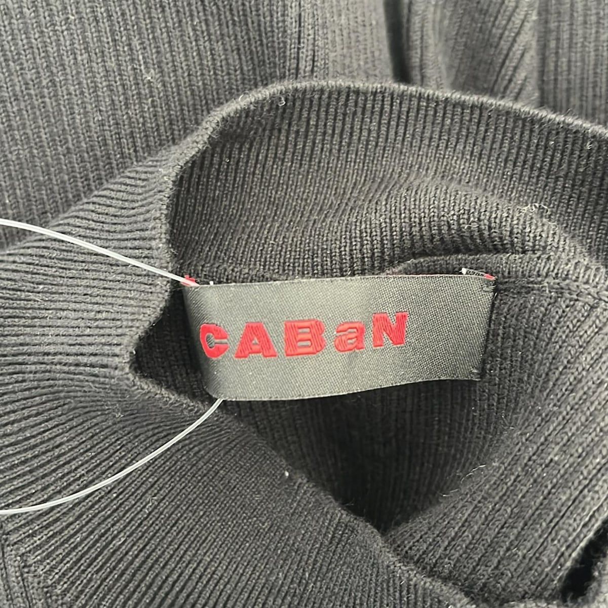 CABaN キャバン 長袖セーター サイズF レディース 黒 ハイネック 春コーデ シャツワンピ