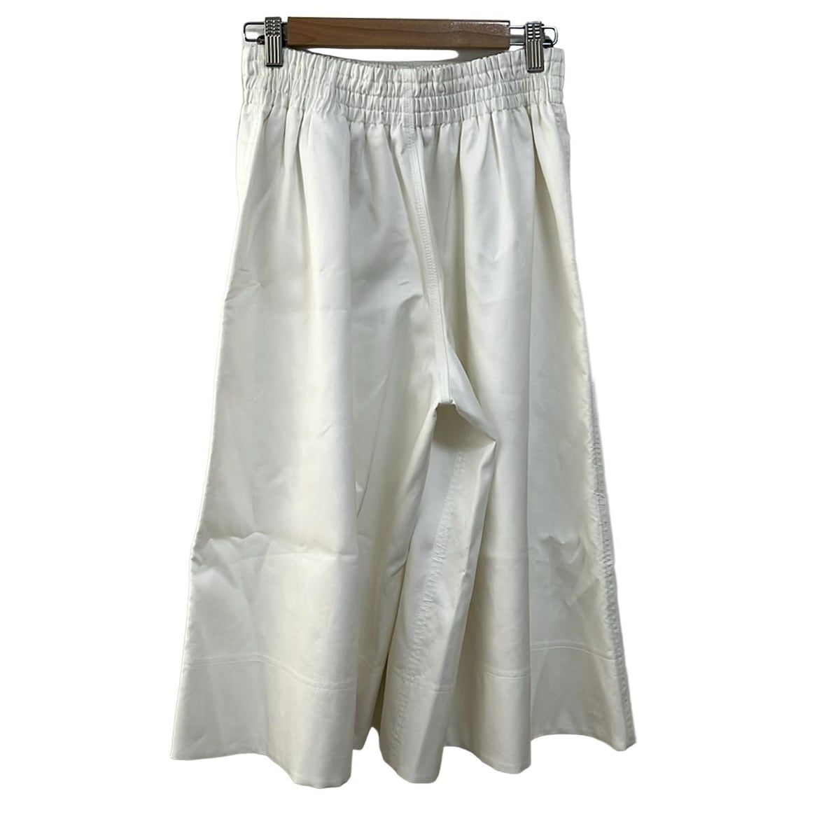 CELINE セリーヌ パンツ サイズ34 S レディース 白 クロップド 半端丈 ウエストゴム