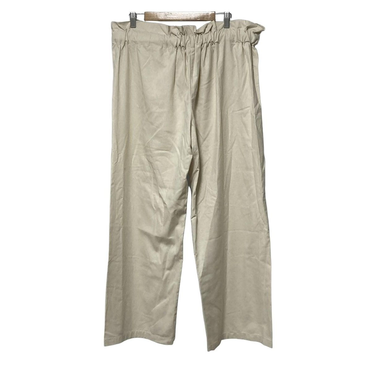 BASERANGE ベースレンジ パンツ サイズXS レディース アイボリー フルレングス シルク