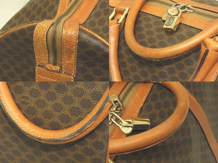 CELINE ファッション セリーヌ マカダム柄 ボストンバッグ