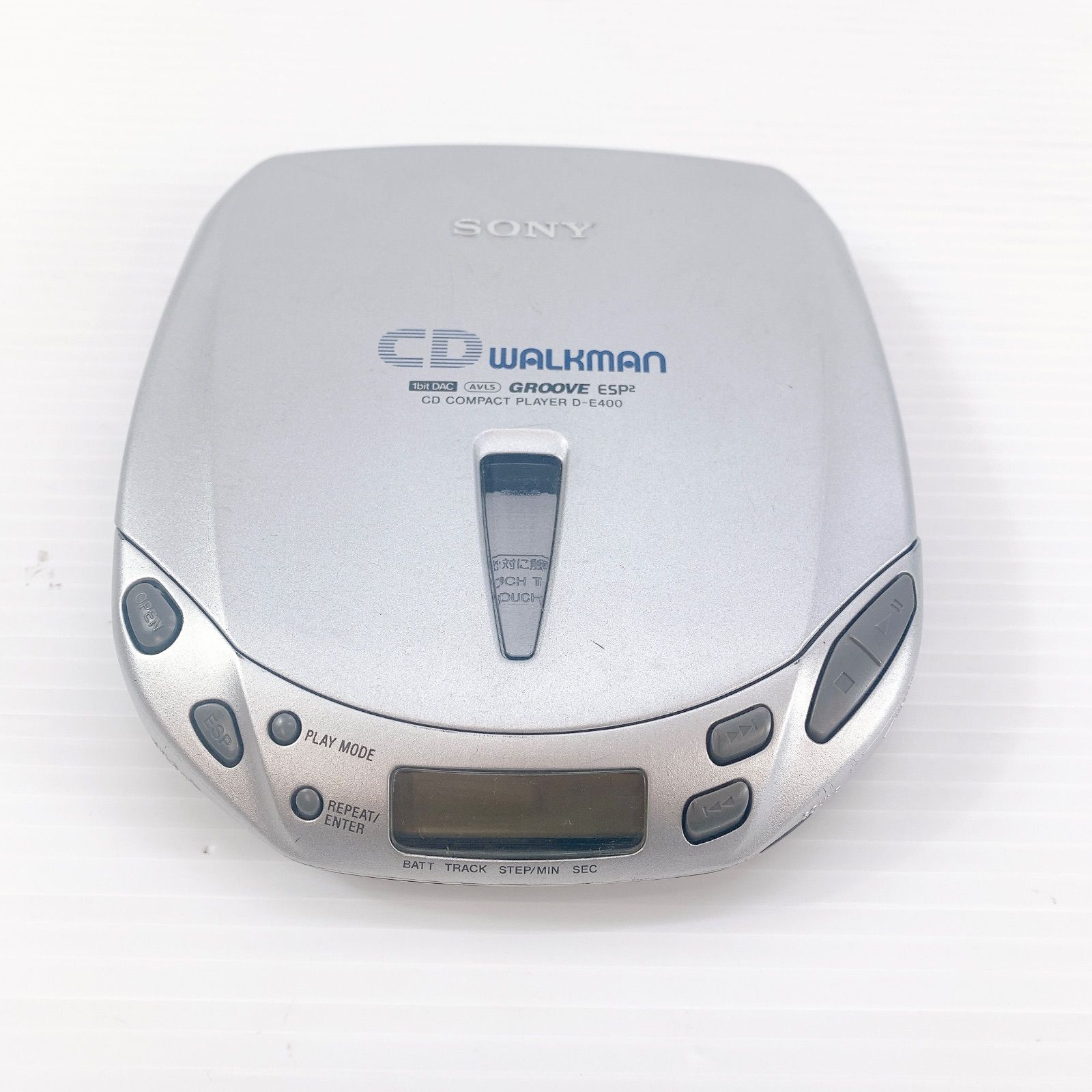 Y-549 SONY CDウォークマン D-E400 シルバー 動作確認済み ポータブル