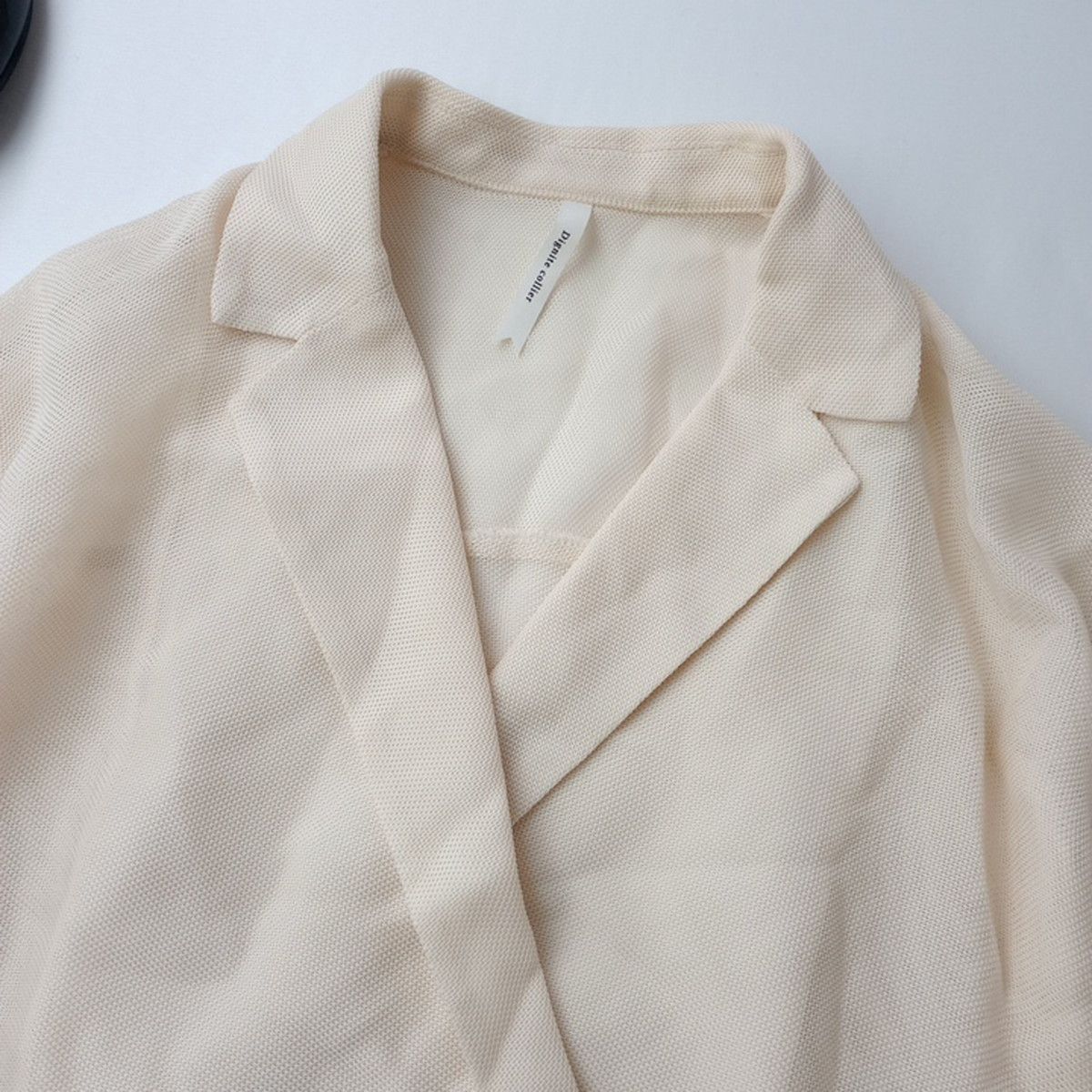 Dignite collier ディニテコリエ ドルマンシャツジャケット メッシュ