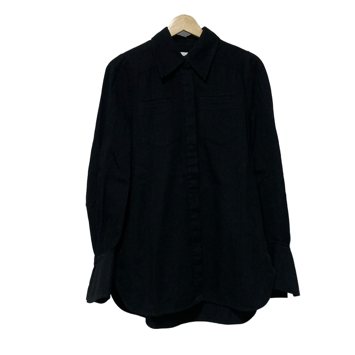 mame kurogouchi マメ クロゴウチ 長袖シャツブラウス サイズ1 S レディース - 黒