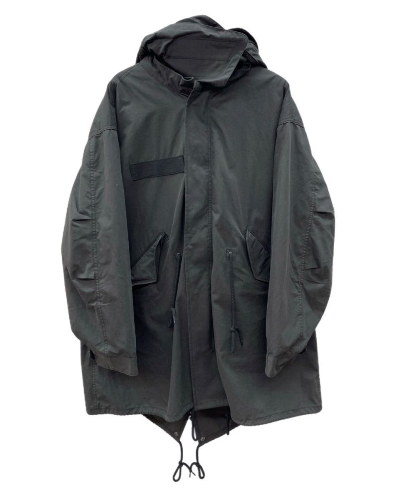 ヒューストン HOUSTON M-65 PARKA JACKET ライナー フード 取り外し フィッシュテール 黒 5465 7080 0414 ジャケット 無地 ブラック 104 MT-2310