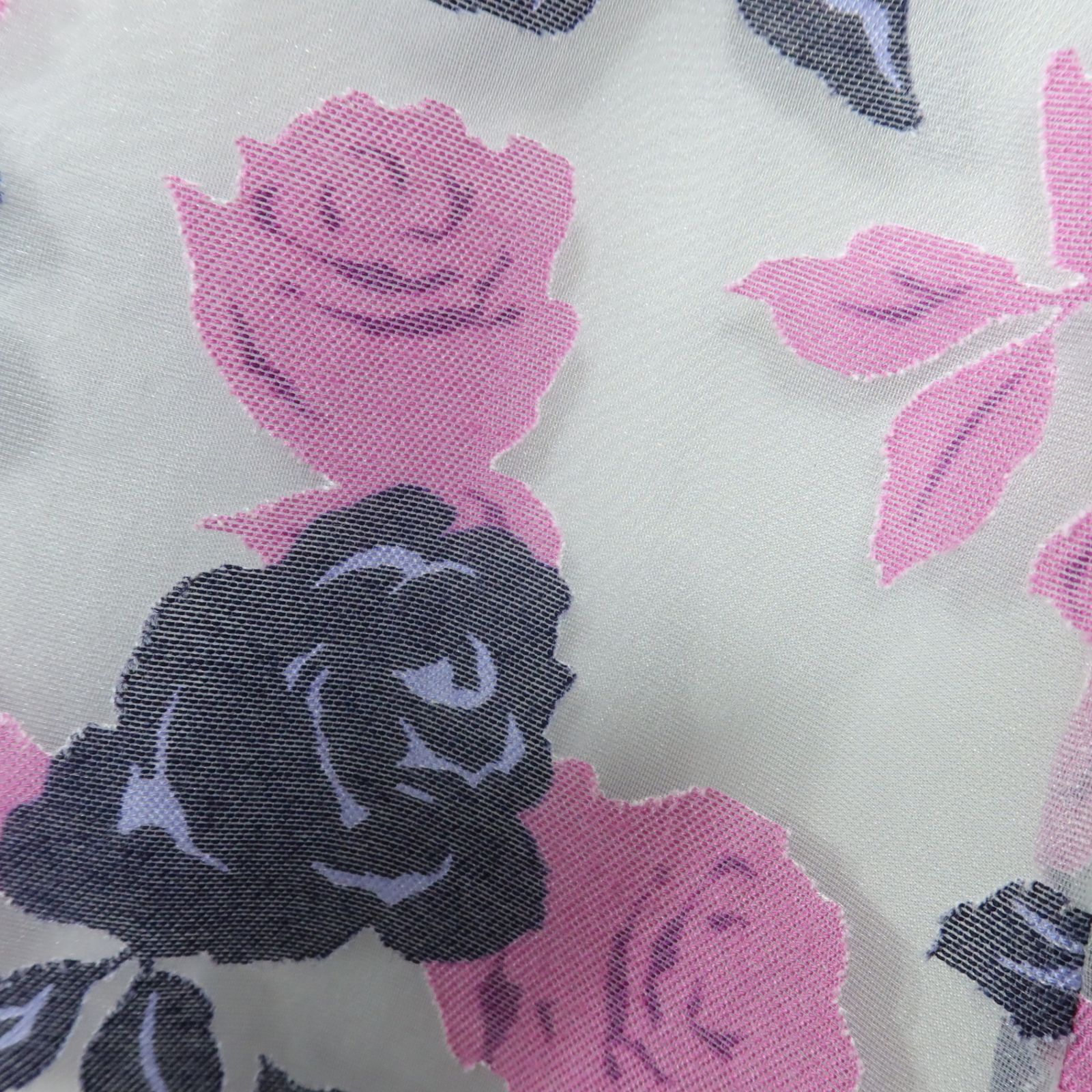 ローズティアラ☆重ね着風ドッキングワンピース 大きいサイズ42