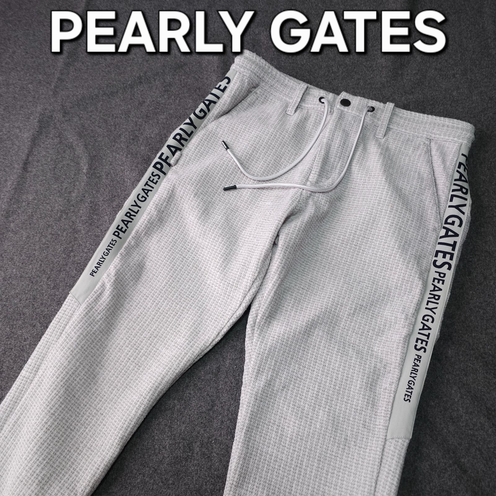 PEARLY GATES】パーリーゲイツ ストレッチゴルフパンツ 4 M ロゴネーム