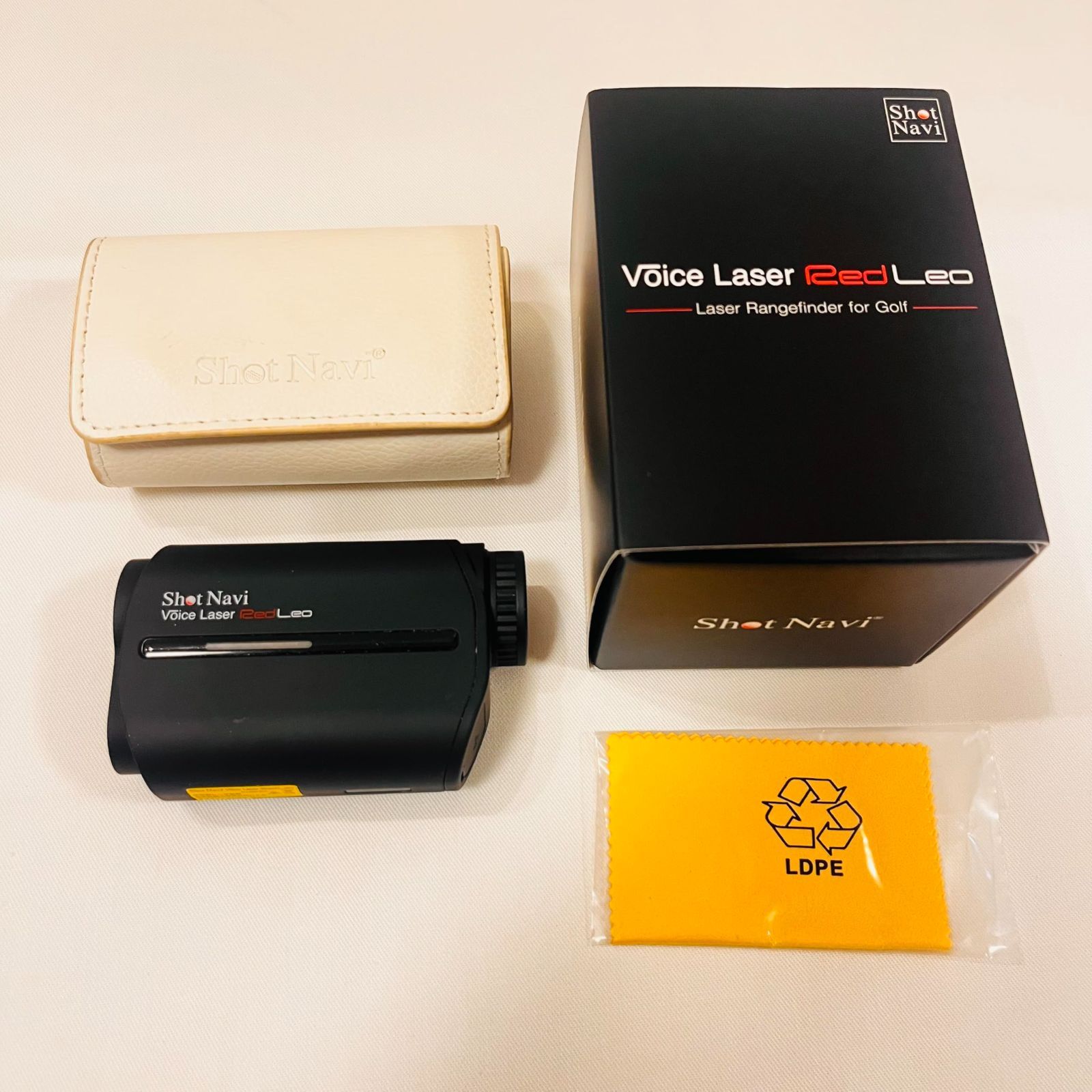 Shot Navi(ショットナビ) ゴルフ レーザー距離測定器 Voice Laser Red