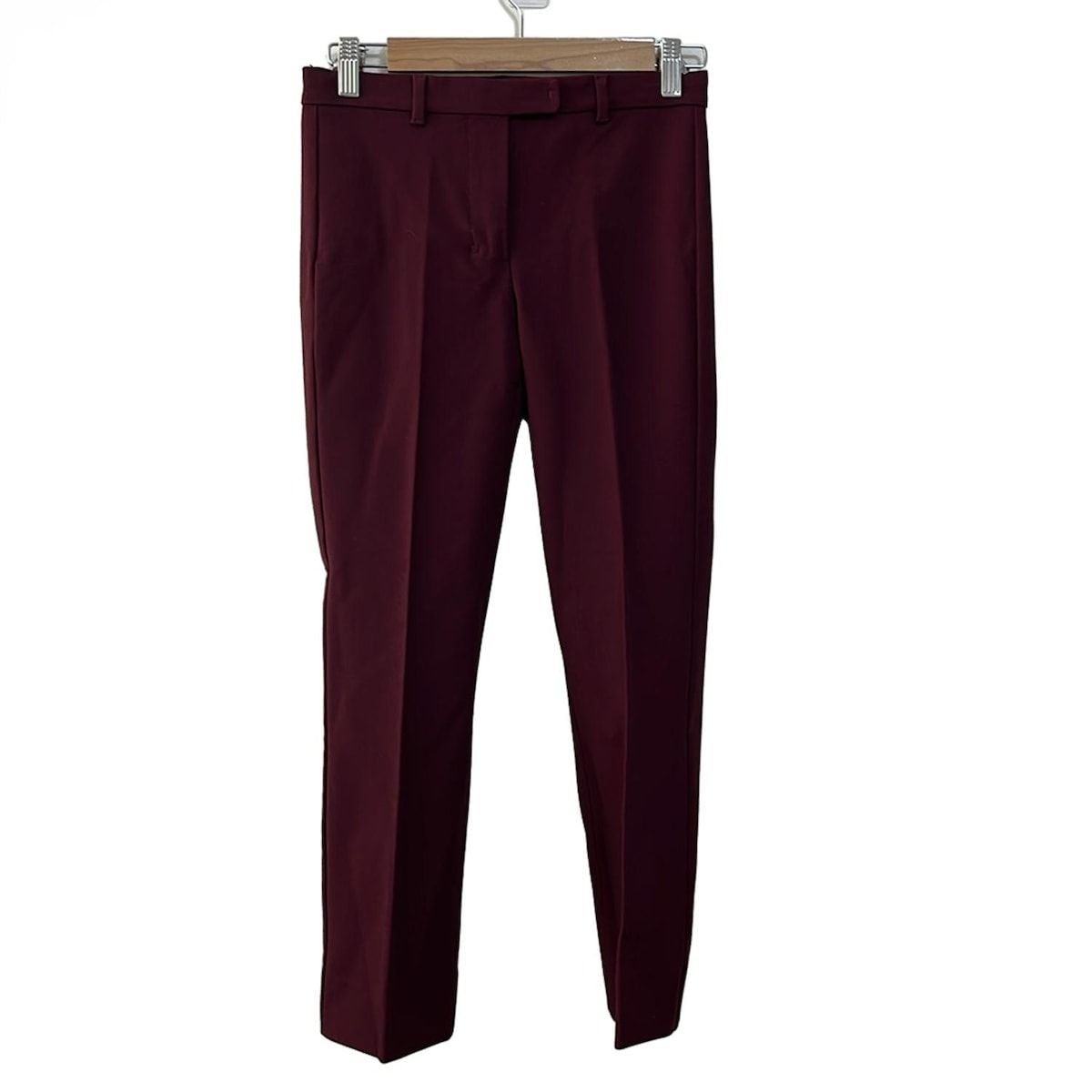 S Max Mara マックスマーラ パンツ サイズ34 XS レディース ボルドー フルレングス