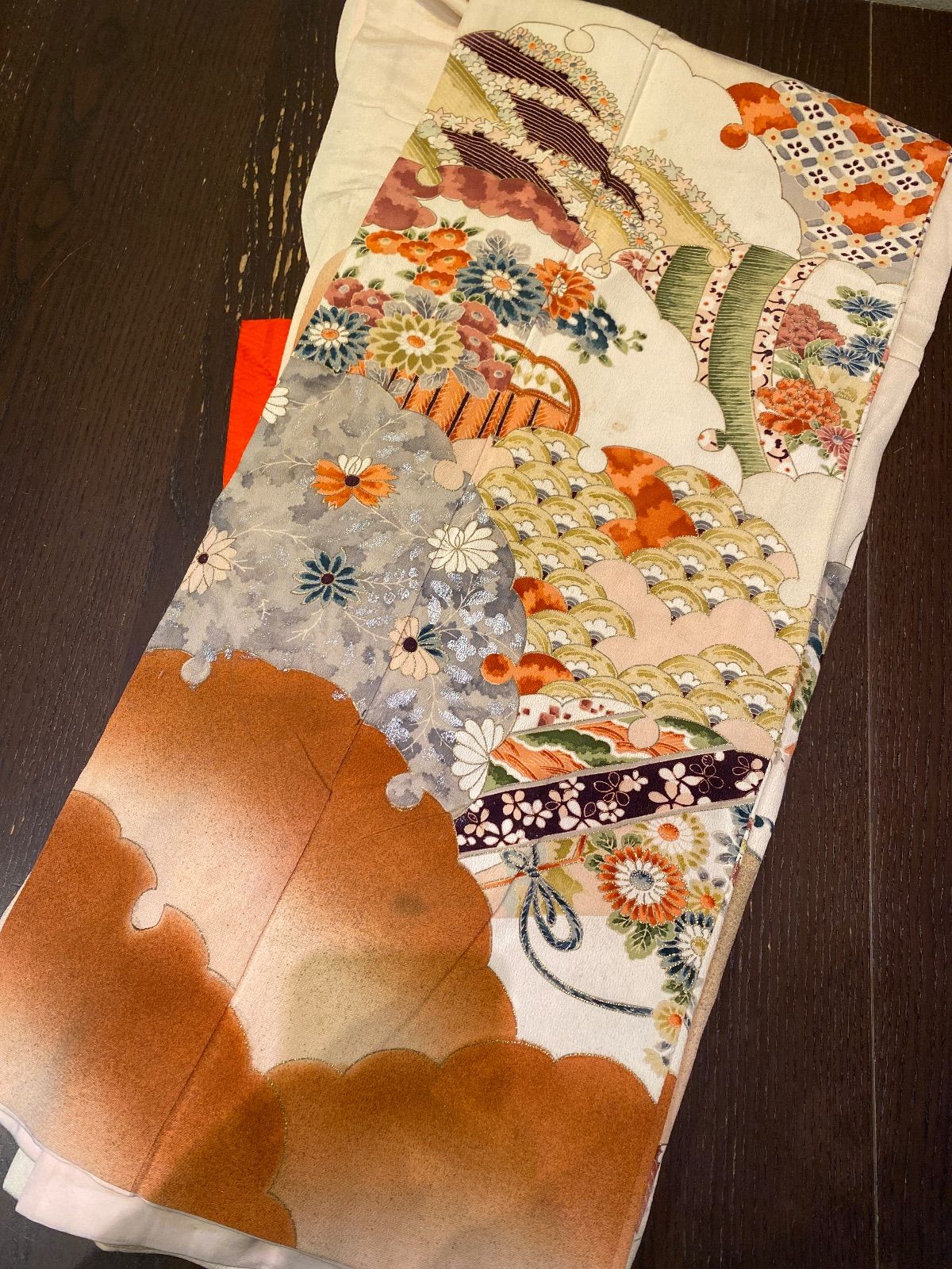 訪問着　付け下げ　15枚まとめ売り　リメイク用　素材用 まとめ売り】正絹訪問着15枚 リメイク素材 ハンドメイド向け - メルカリ