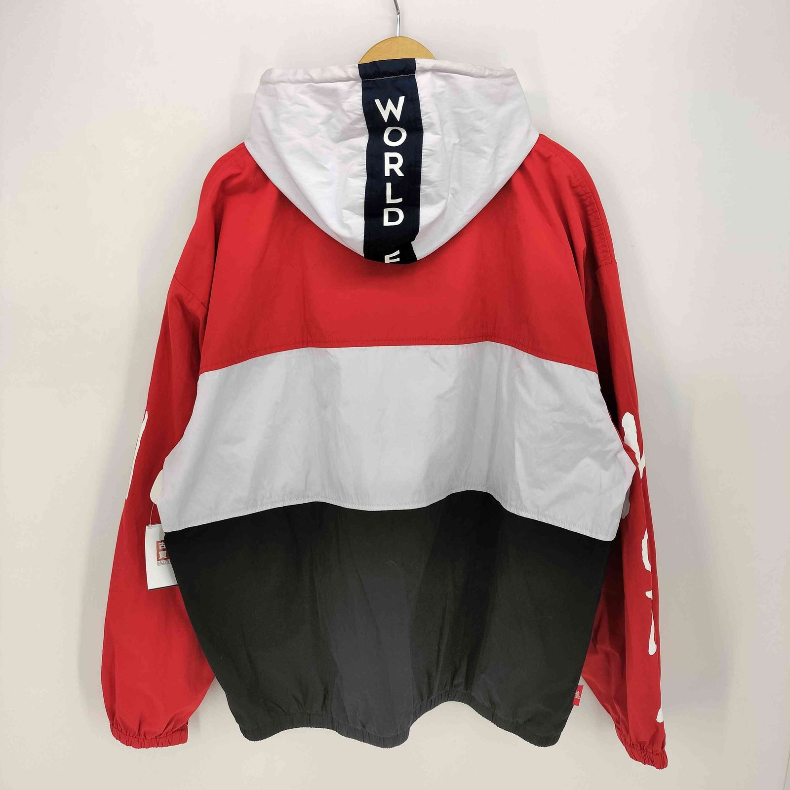 モブ MOBB. マルチカラー ハーフジップパーカー メンズ import：XL