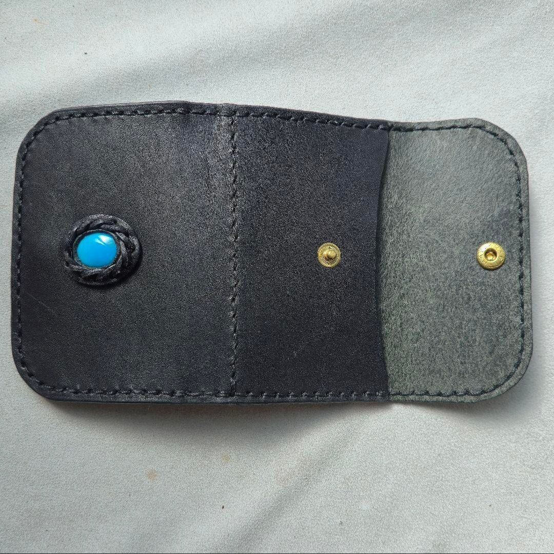 栃木レザーのキーコインケース スリーピングビューティターコイズ