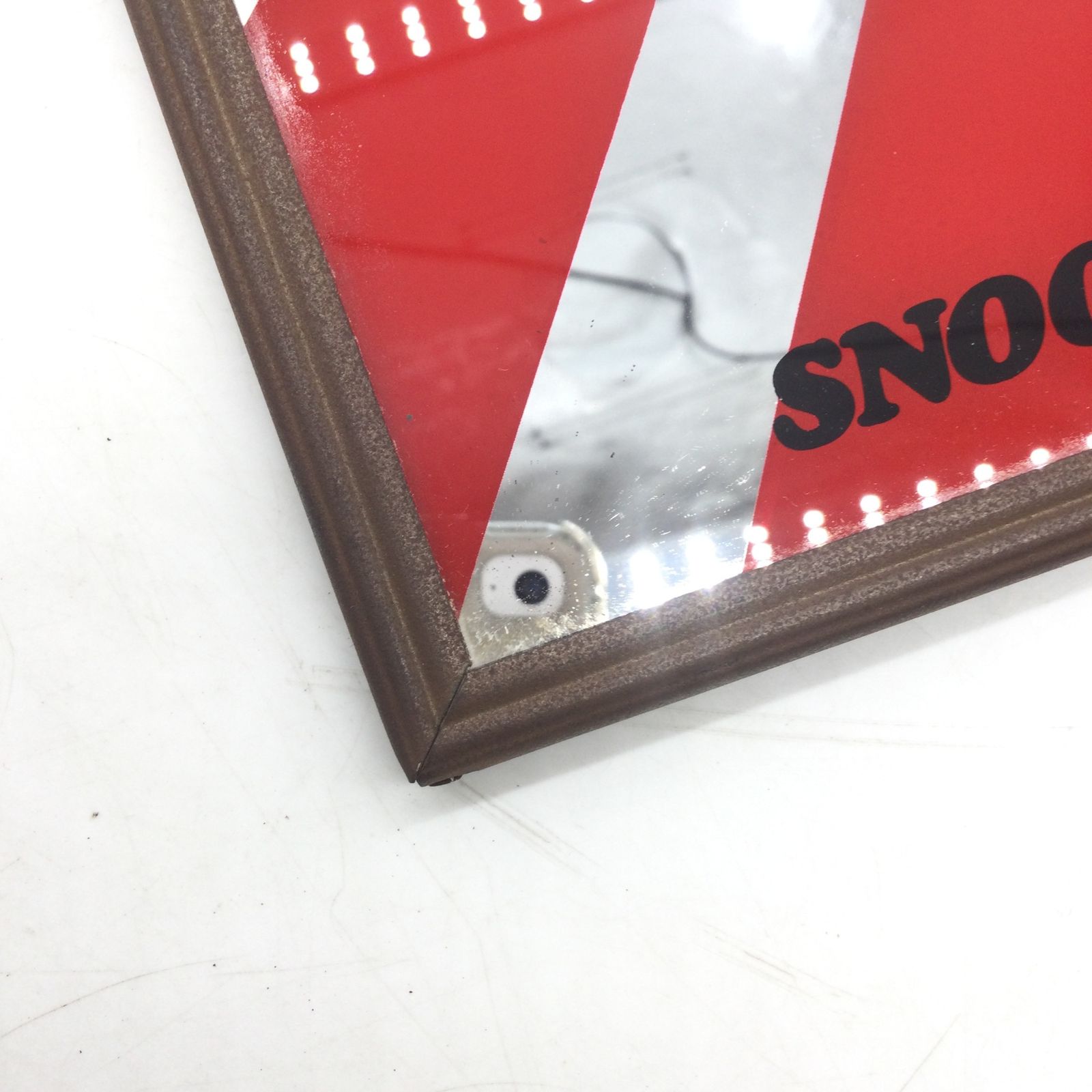 11448 【当時物】スヌーピー パブミラー 「ジョギング」 約46cmX30