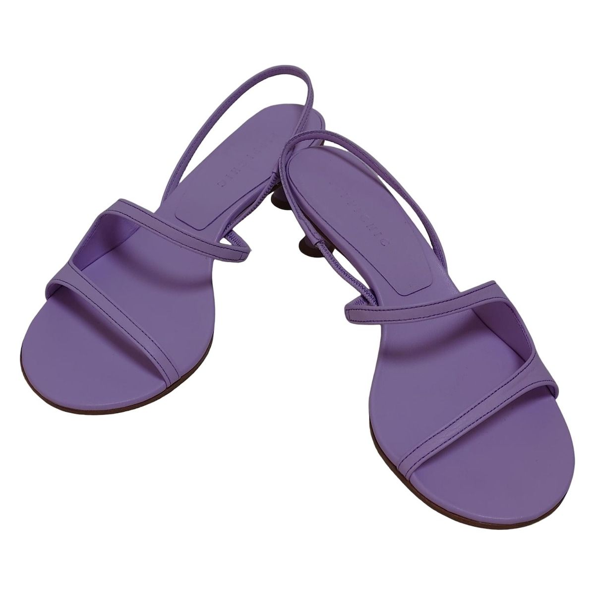 pippichic ピッピシック サンダル 36 レディース - ライトパープル アウトソール張替済 レザー