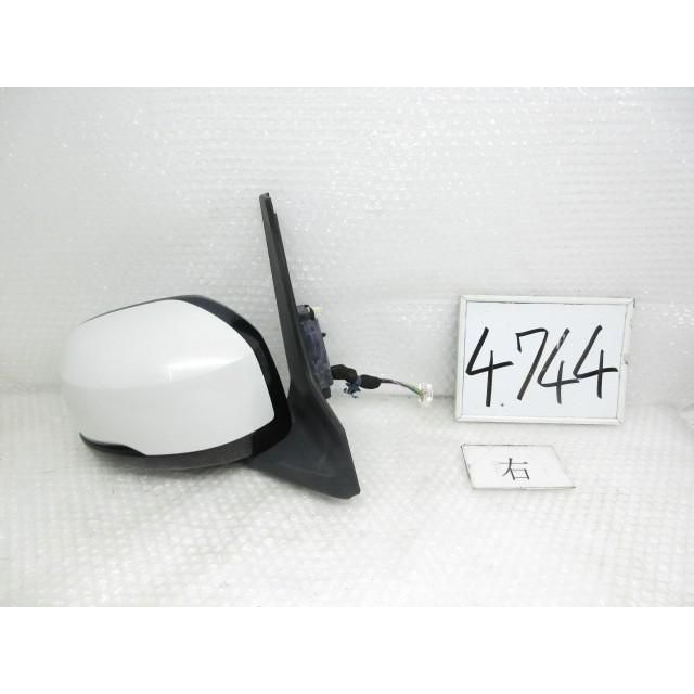 R1年 Ｎ－ＢＯＸ カスタム DBA-JF3 右サイドミラー ドアミラー NH883P ホワイト 76208-TTA-J02 202582 4744