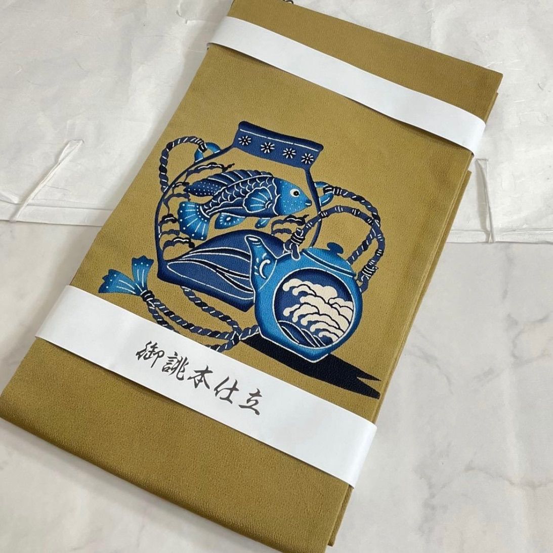 kimono one kimonoarisa こちらは 厳選 同然 巨匠 城間栄順作 本場琉球紅型 縮緬 九寸名古屋帯 長尺 372 cm