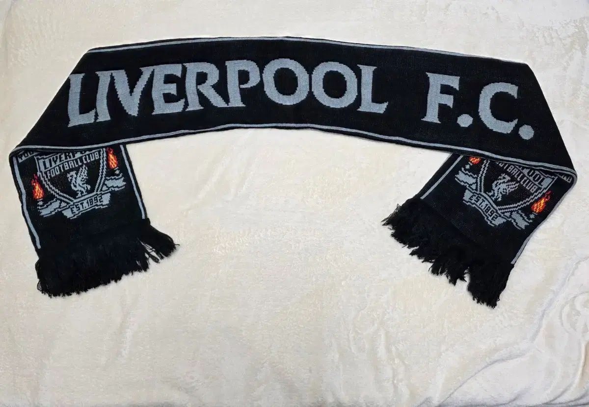 リヴァプール FC サッカースカーフ ブラック FC Liverpool リバプール