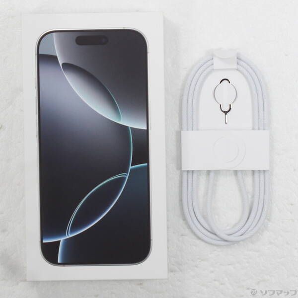 中古品〕 iPhone16 Pro 256GB ホワイトチタニウム MYN13J／A SIMフリー
