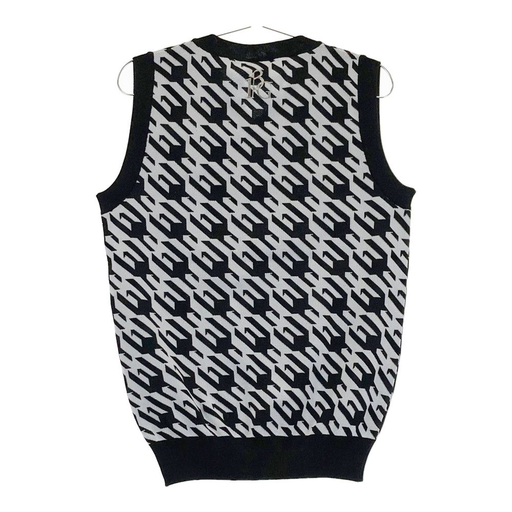 サイズ 3 GOLF GRK 029 ニットベスト 千鳥 ブラック系 ゴルフウェア メンズ ストスト