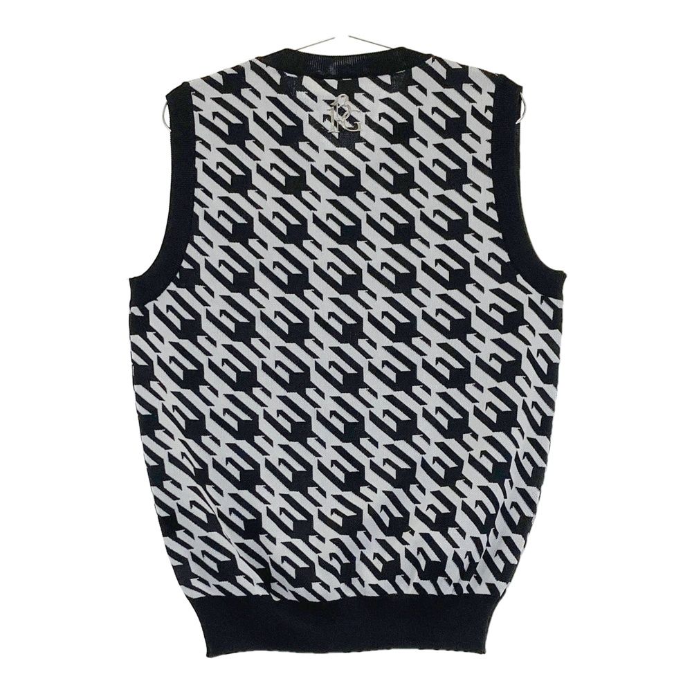 サイズ 4 GOLF GRK 029 ニットベスト 千鳥 ブラック系 ゴルフウェア メンズ ストスト