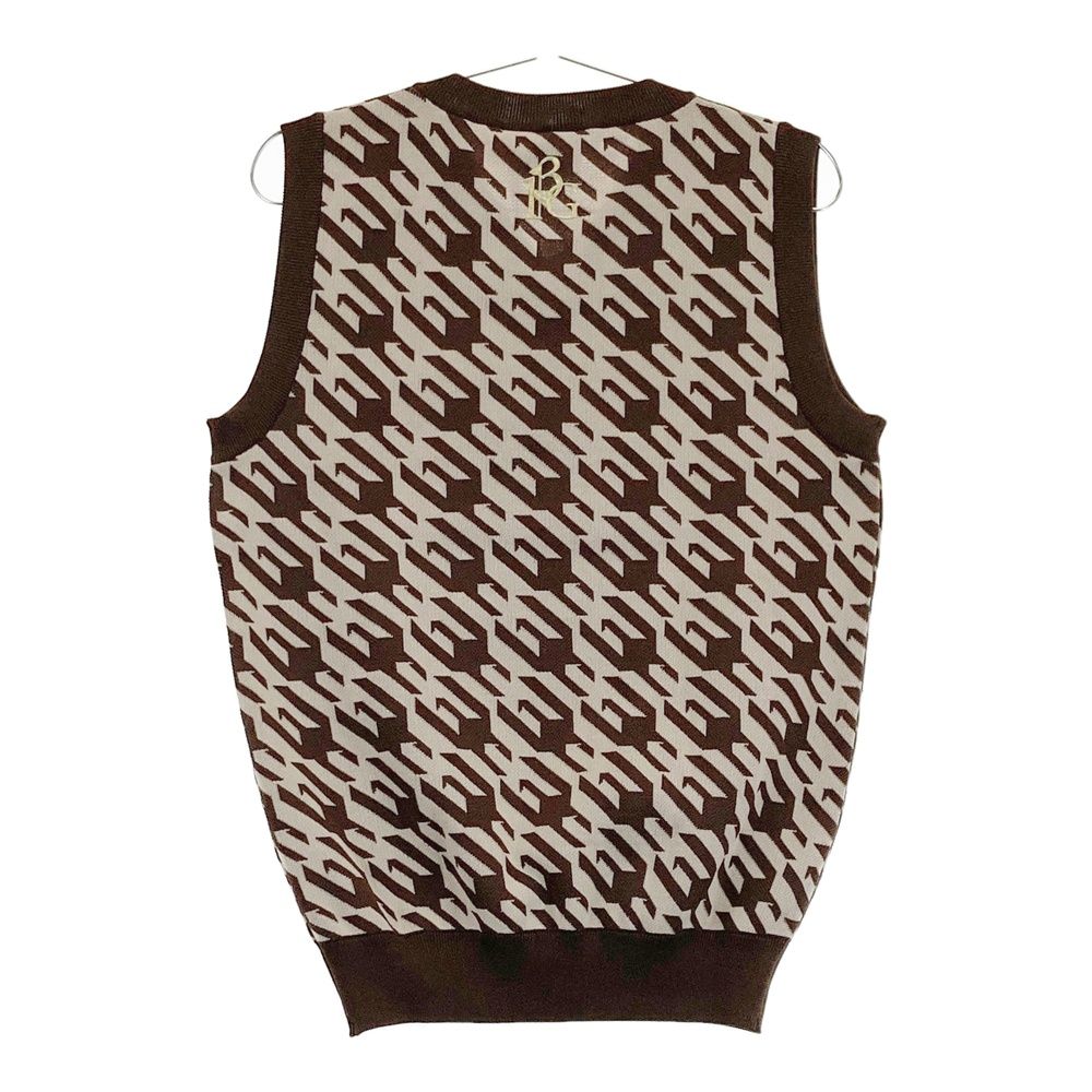 サイズ：3 1PIU1UGUALE3 GOLF GRK029 ニットベスト 千鳥 ベージュ系