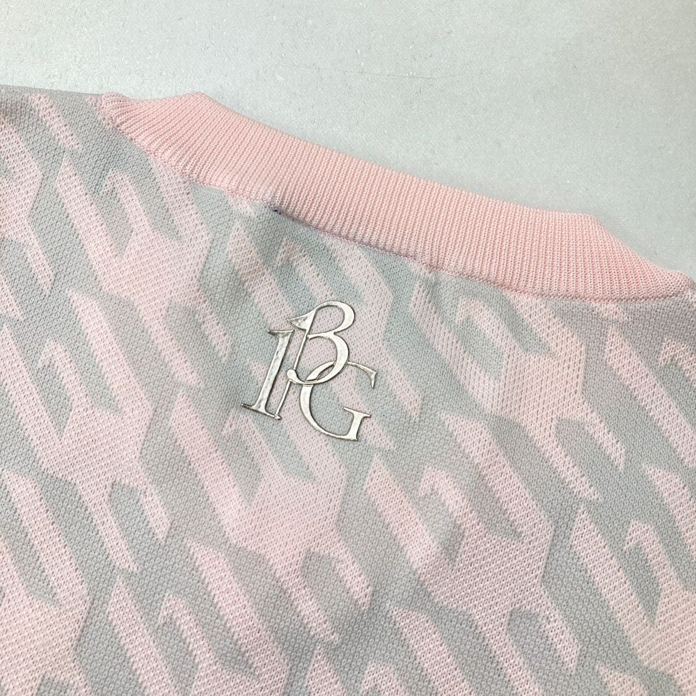 サイズ：3 1PIU1UGUALE3 GOLF GRK029 ニットベスト 千鳥 ピンク系