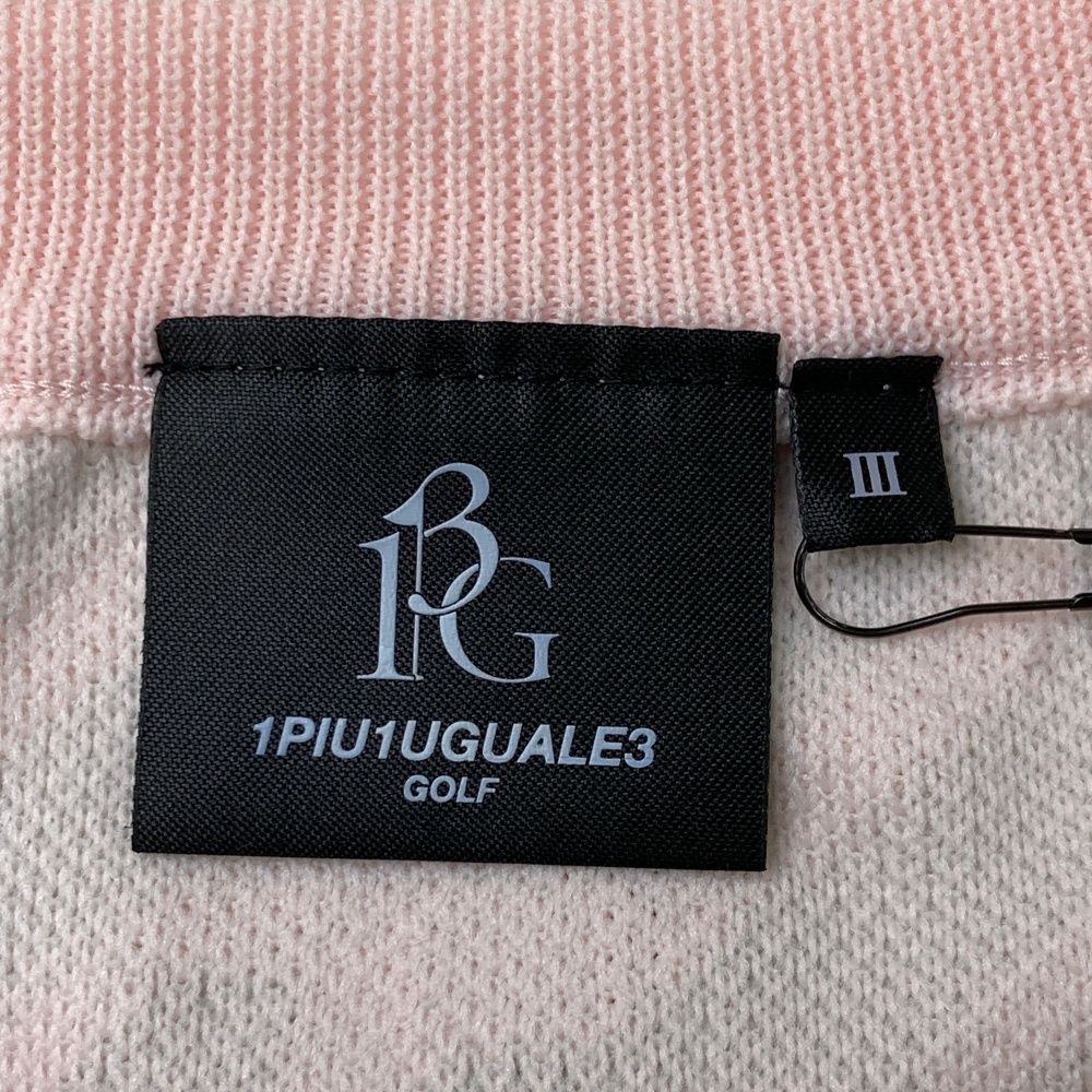 未使用 1PIU1UGUALE3 GOLF 　ロゴリブベスト3 未使用 1PIU1UGUALE3 GOLF ロゴリブベスト3 未使用品】1PIU1UGUALE3